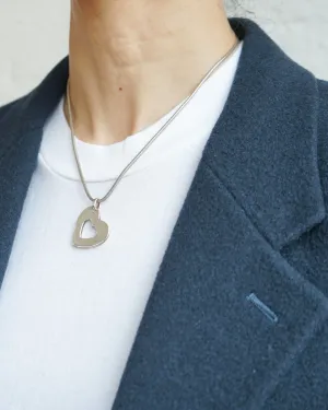 Silver Necklace w/ Heart Charm