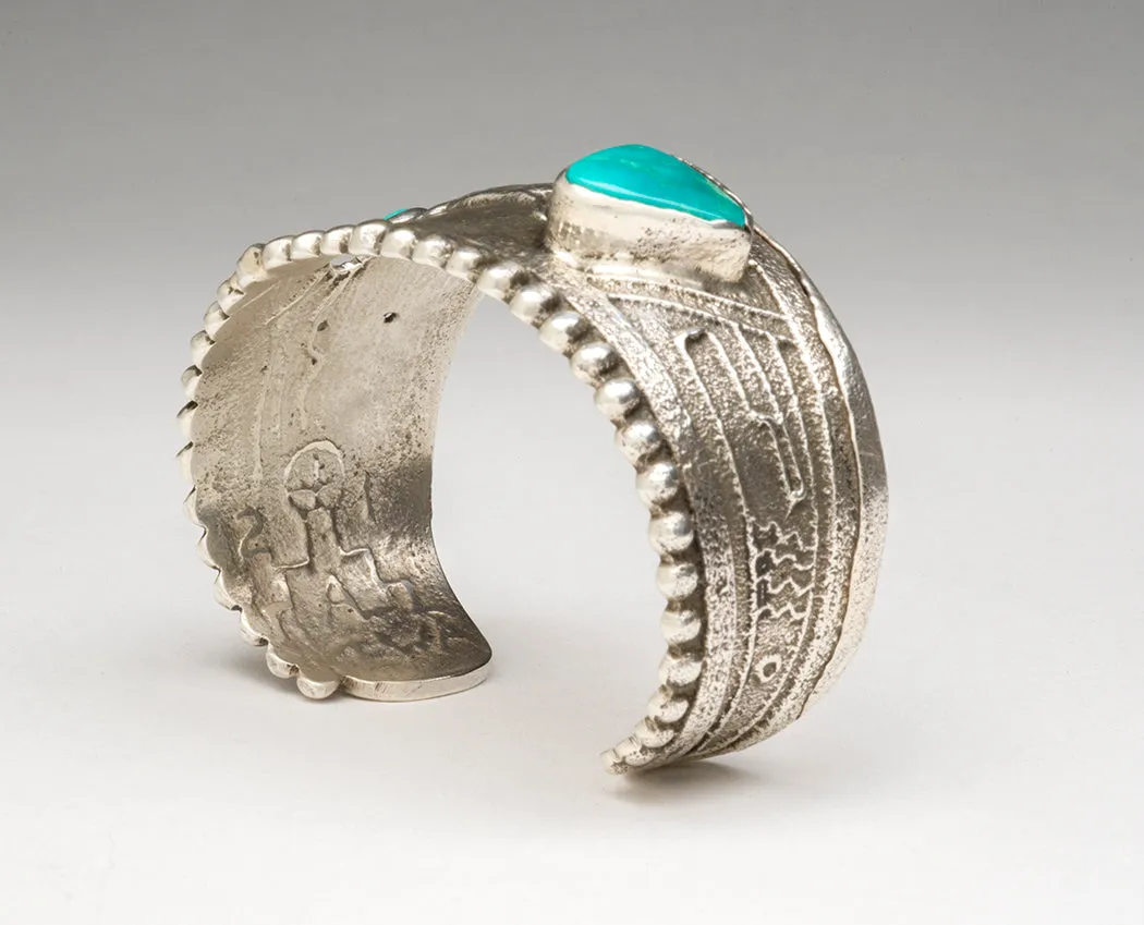 Silver Tufa Cast Wild At Heart Horse Cuff