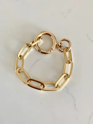 Spring Clasp Enormae Paperclip Bracelet