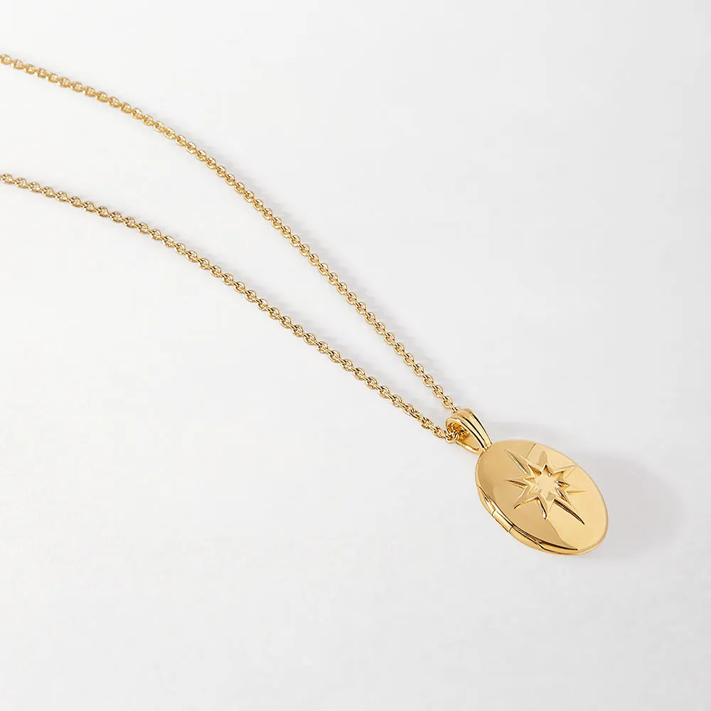 Star Locket Necklace
