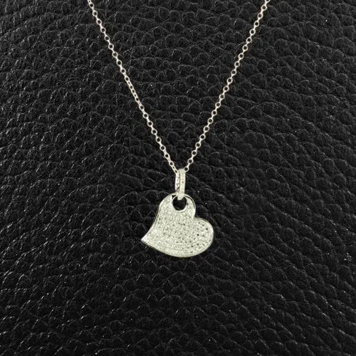 Stylized Diamond Heart Pendant