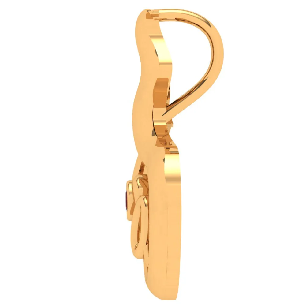 Tea Lover Gold Pendant