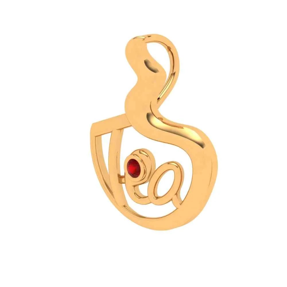 Tea Lover Gold Pendant