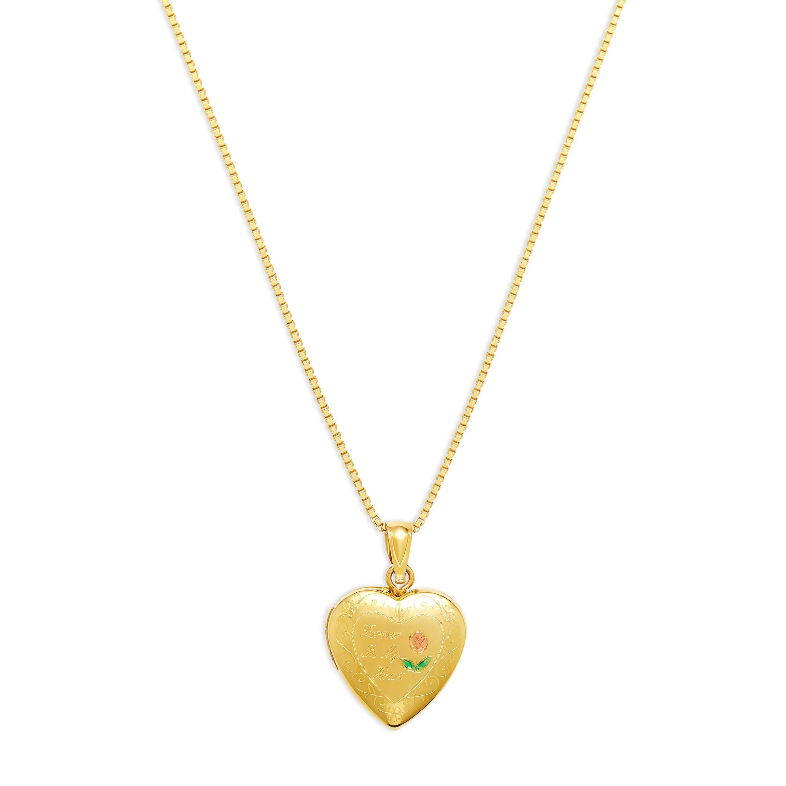 THE FOREVER IN MY HEART PHOTO LOCKET NECKLACE
