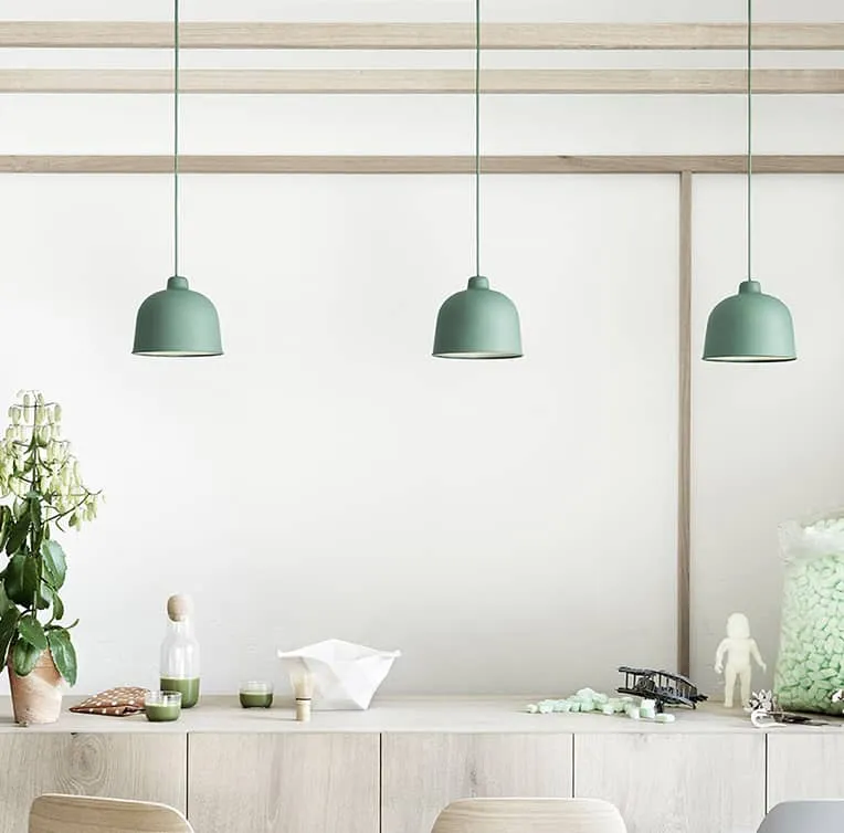 VILMAR Wheaty Grain Bell Pendant Light