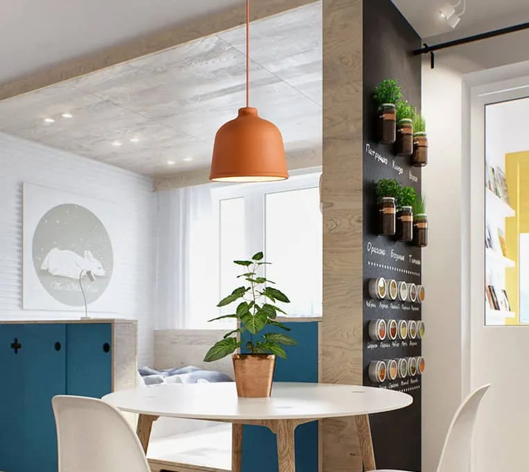 VILMAR Wheaty Grain Bell Pendant Light