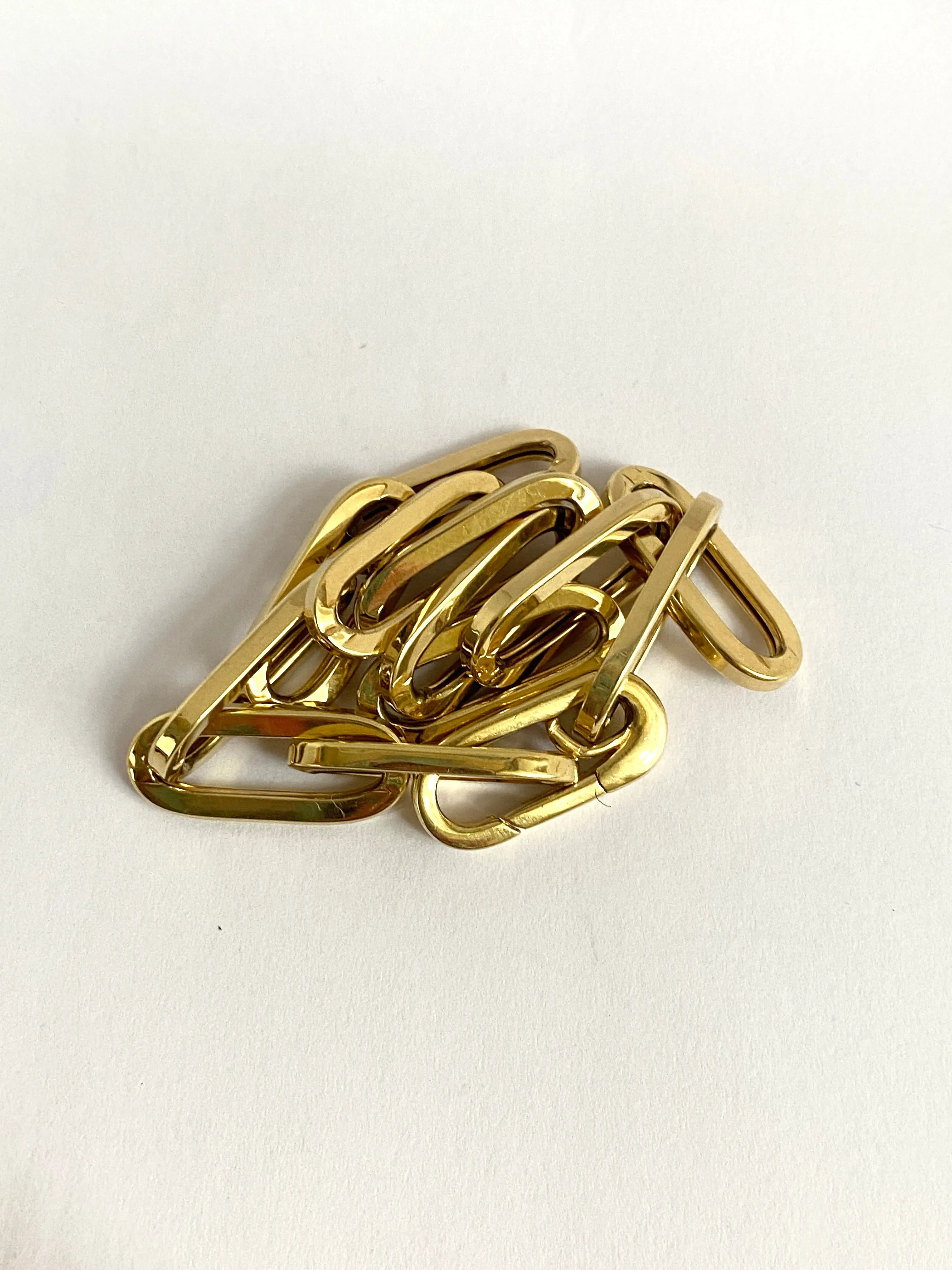 Vintage 9ct Gold Paperclip Bracelet with hidden clasp (7 inches)