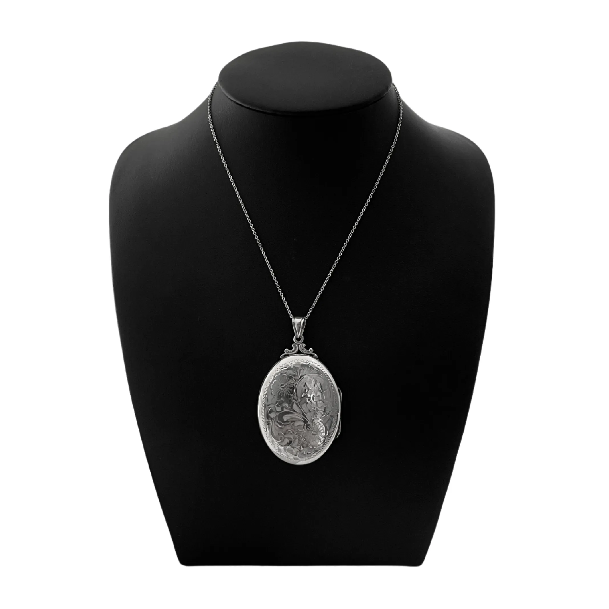 Vintage 'Birks' Sterling Oval Locket