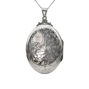 Vintage 'Birks' Sterling Oval Locket