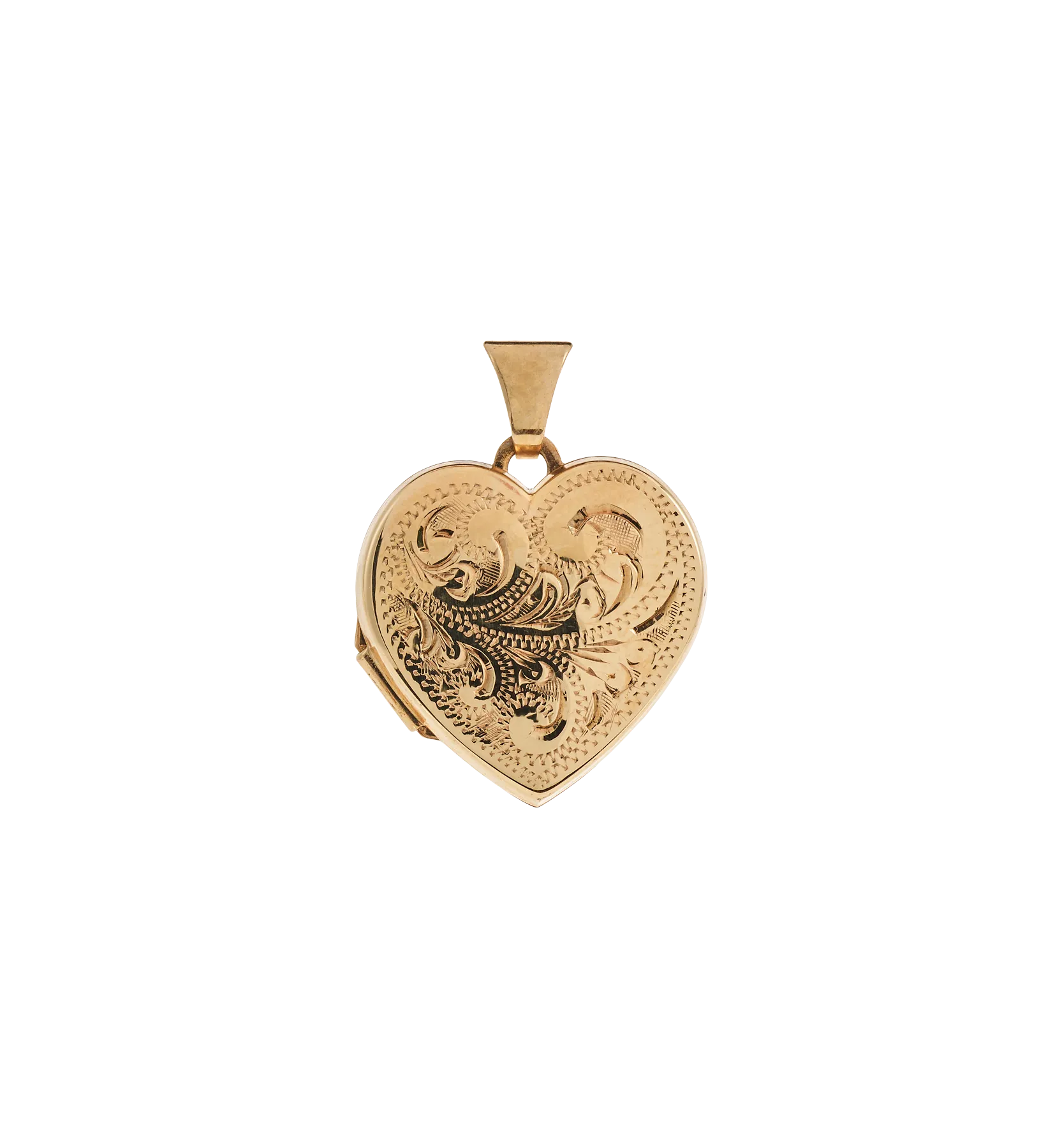 Vintage Paisley Heart Locket
