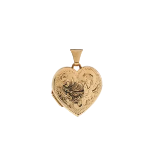 Vintage Paisley Heart Locket