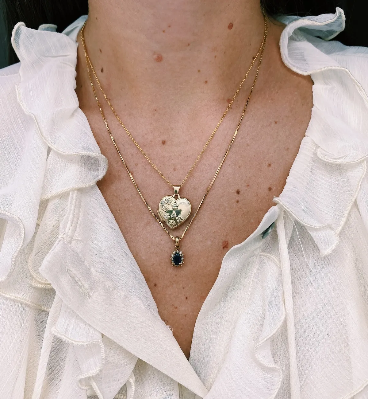 Vintage Paisley Heart Locket