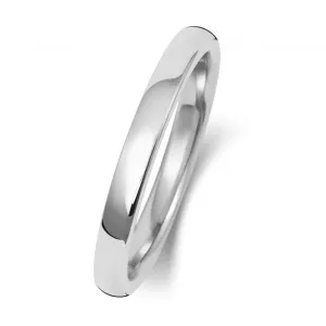 Wedding Band Platinum Soft Court 2mm-1.15 Wedding  Ring WP131L