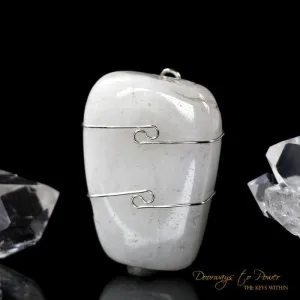 White Azeztulite Pendant Azozeo Activated