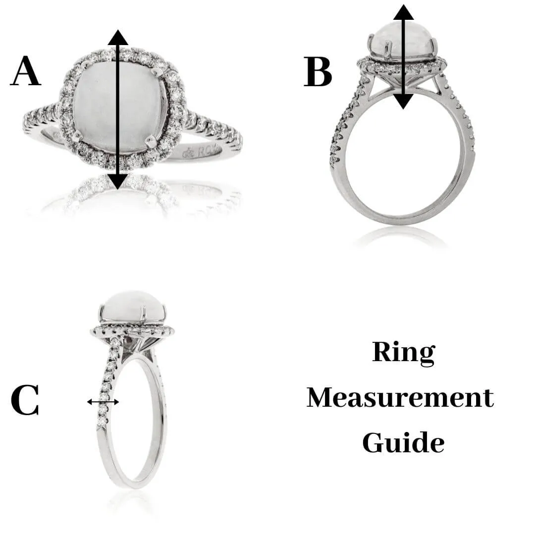 White Gold Textured Style Band