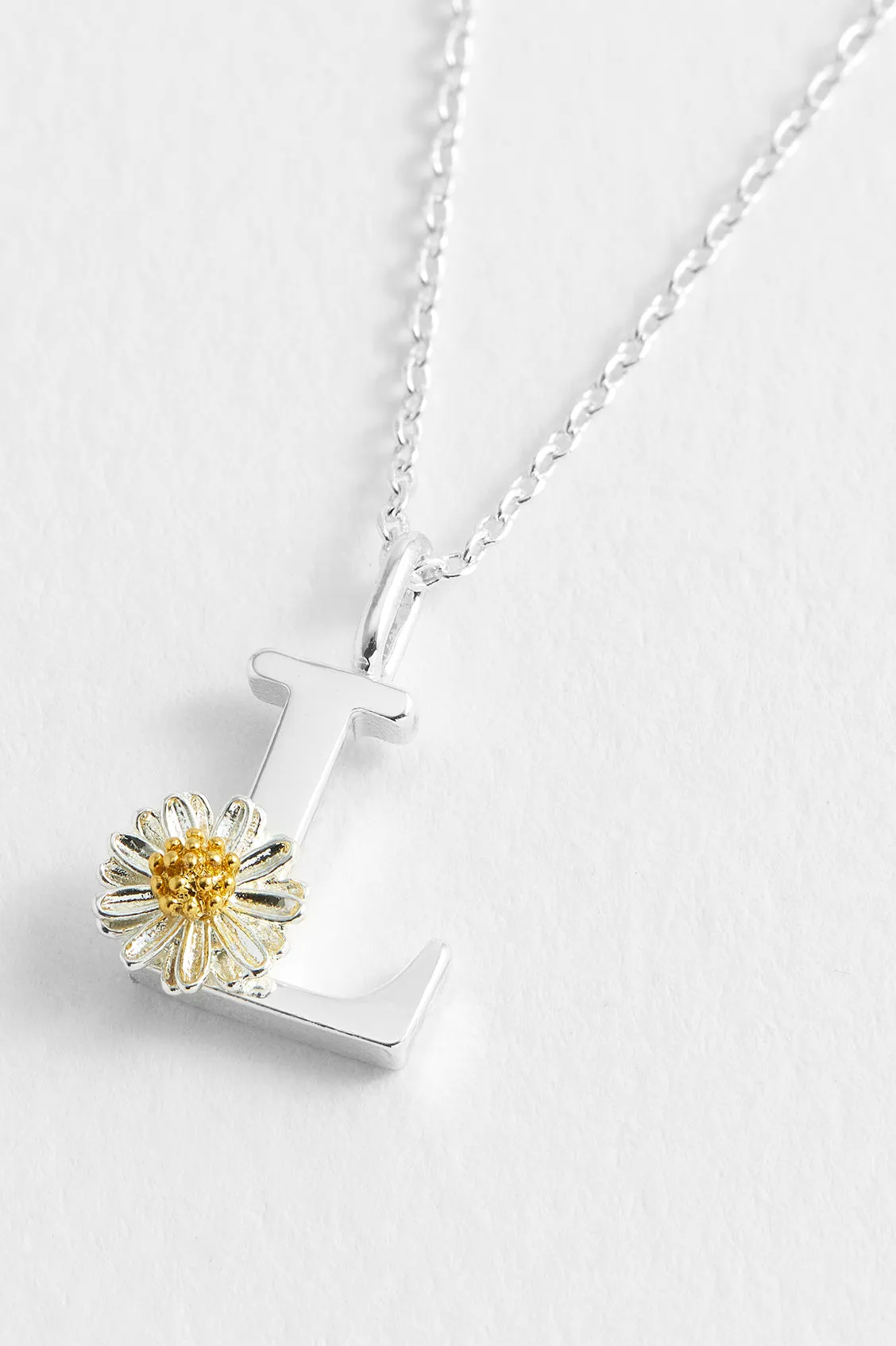 Wildflower Initial Pendant