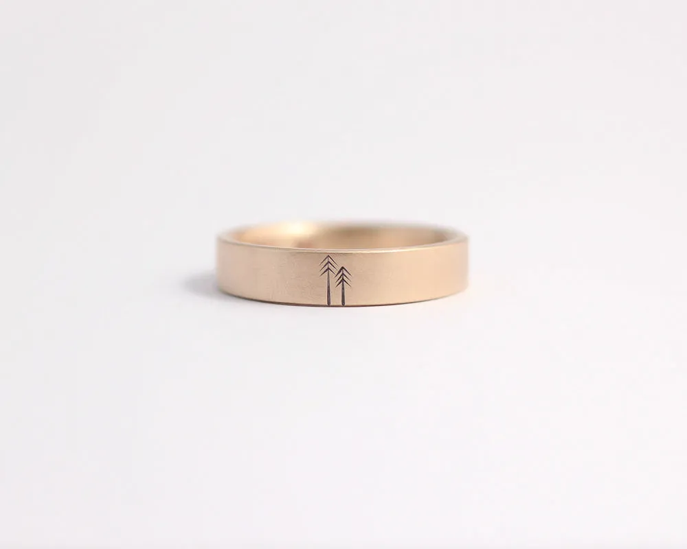 Woodland Ring in Rose Gold - Medium